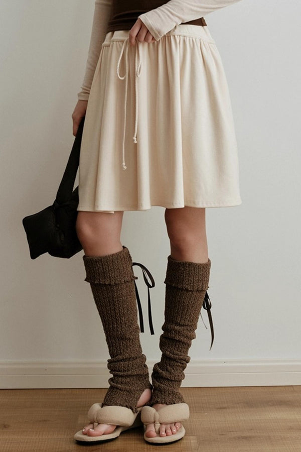 Chenille Lace-Up Sock Covers