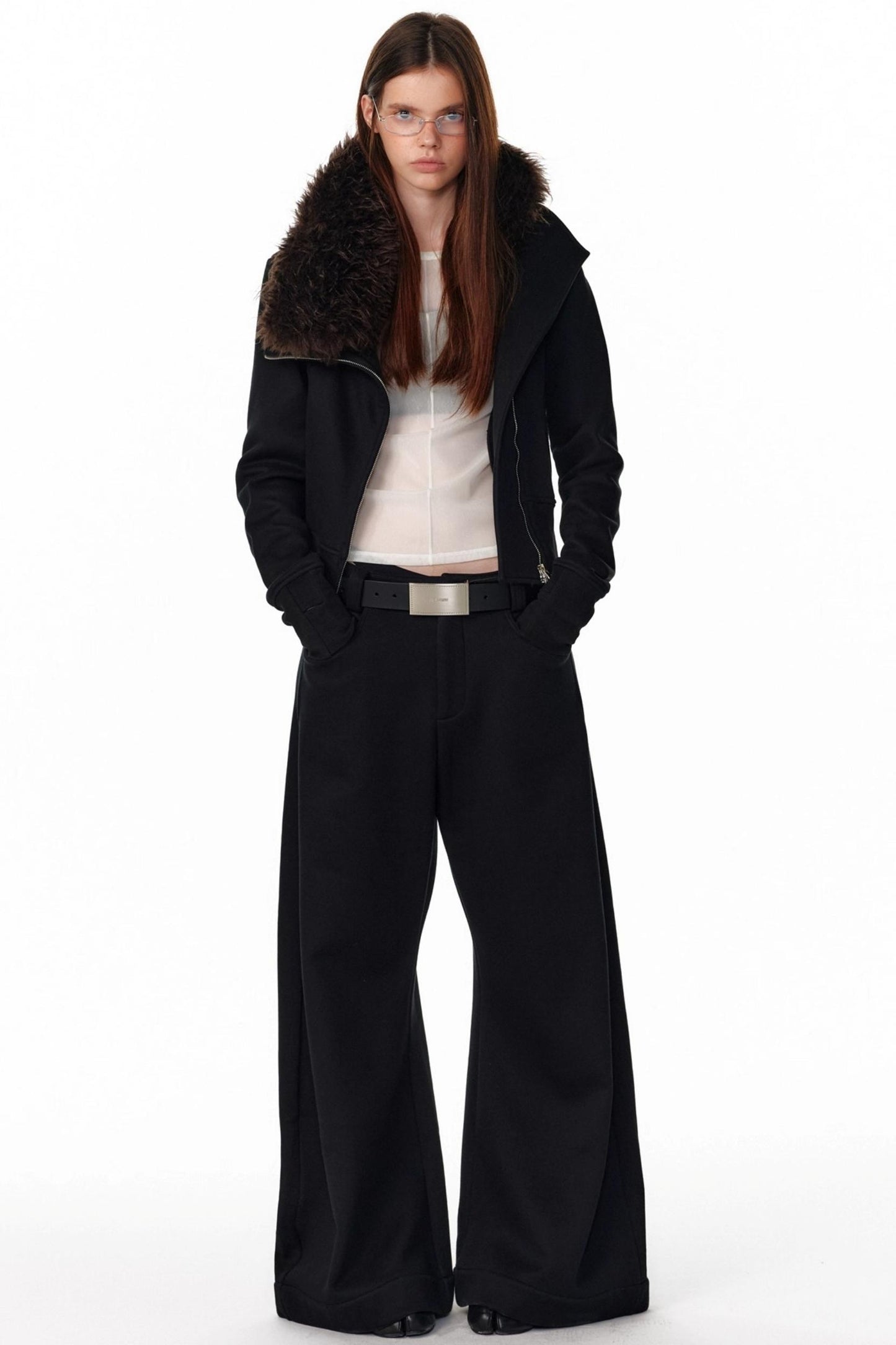 Vintage Plaid Lapel Sweatshirt Jacket