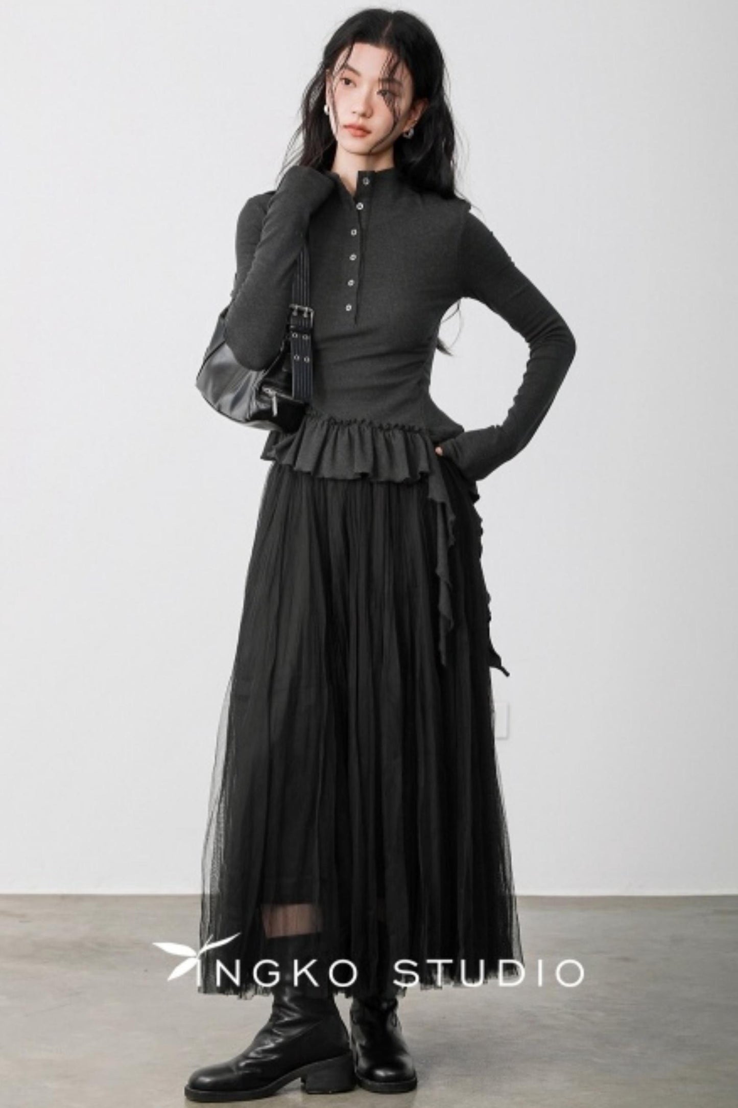 Smoke Gray Deconstructed T-shirt