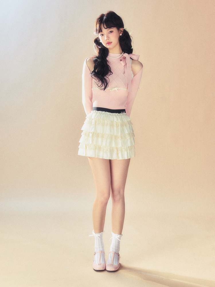 Sweet A-Line Cake Mini Skirt