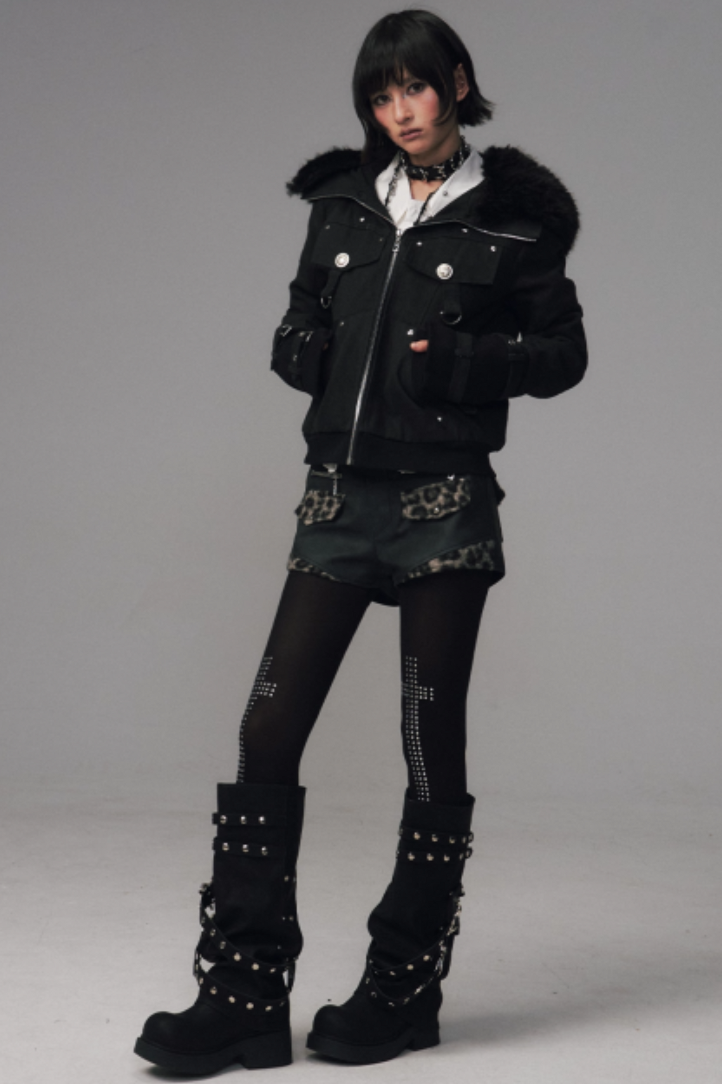 Retro Fur Hood Winter Jacket