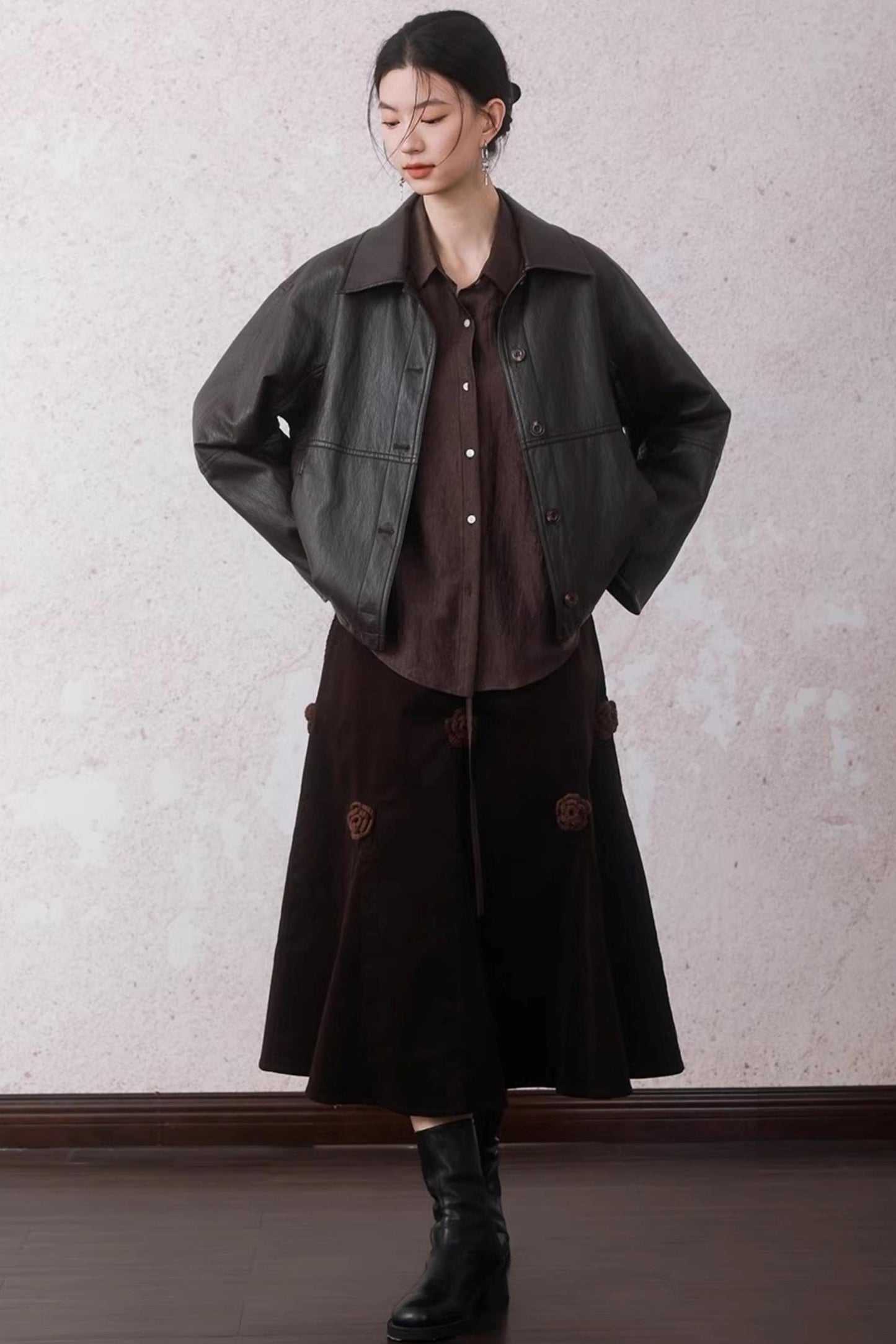 Caramel Coffee Leather Jacket