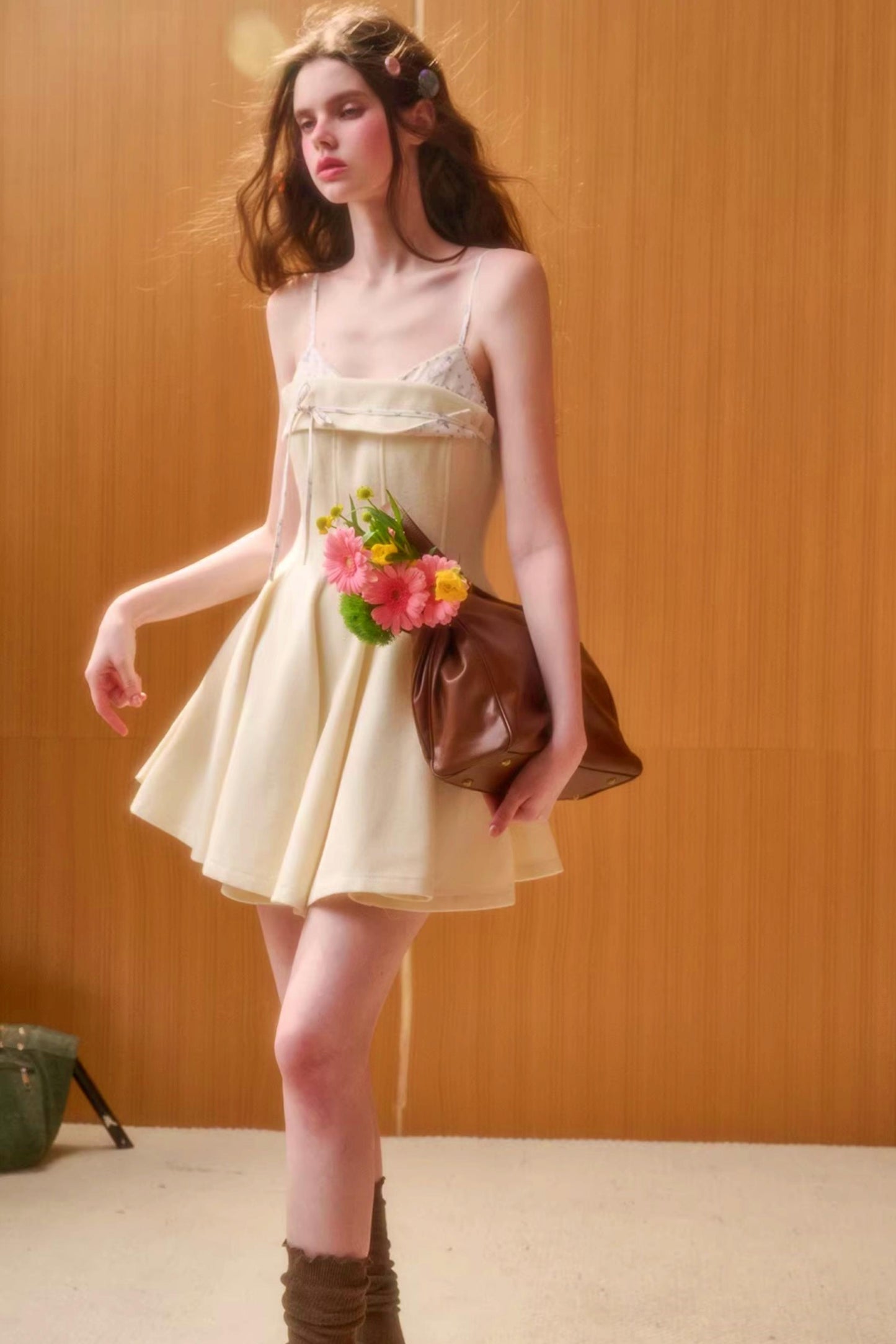 Milky Way Wool Camisole Dress