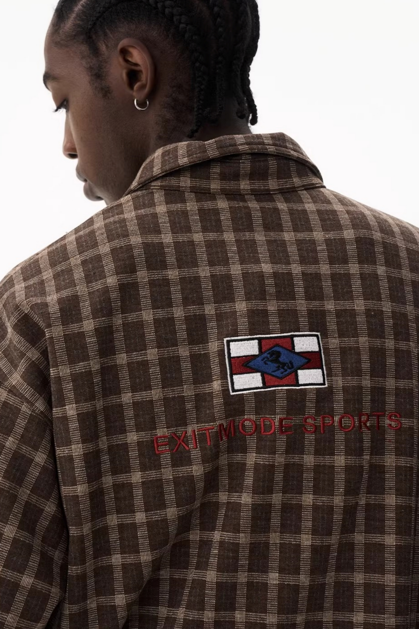 American Retro Plaid Polo Shirt