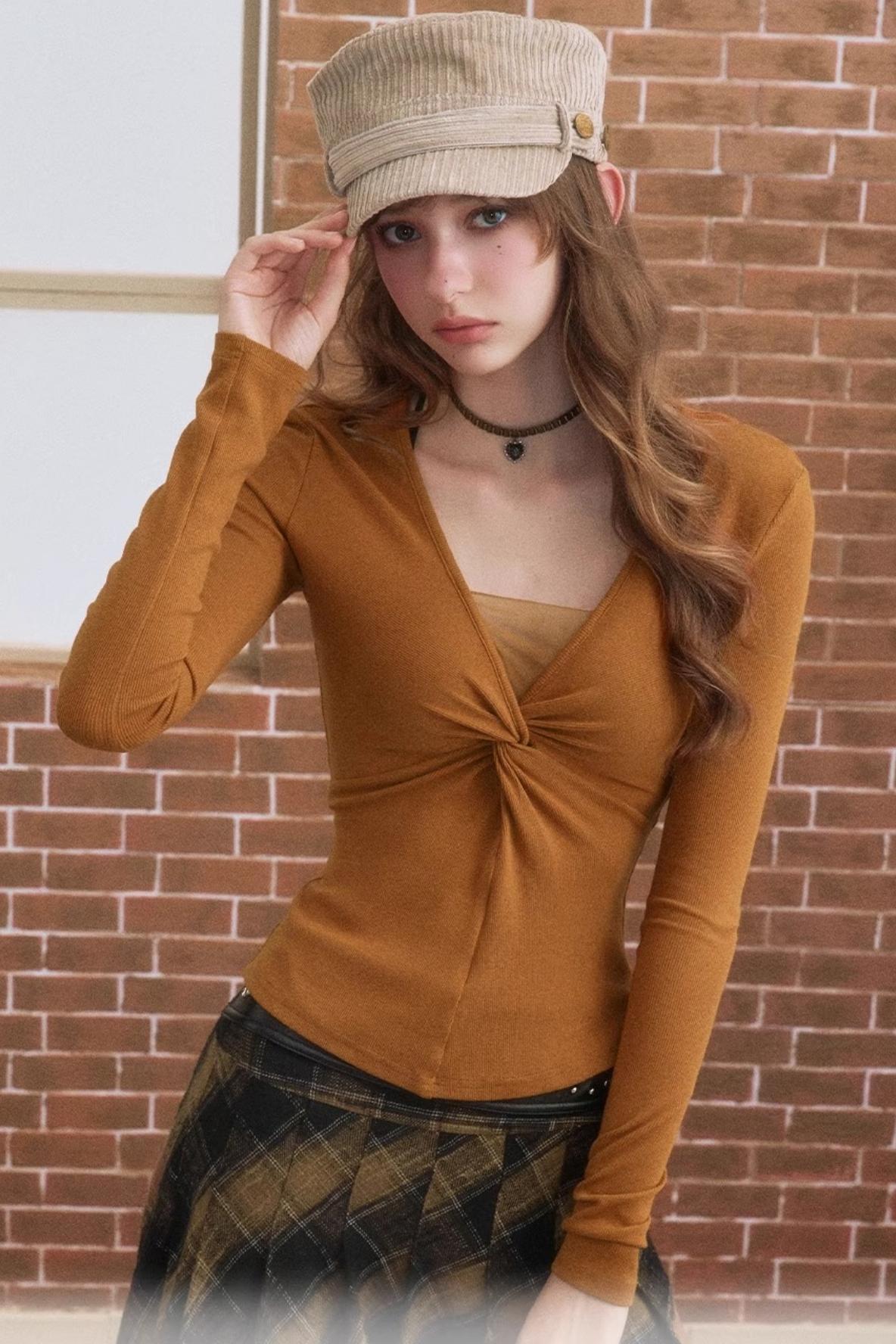 Winter V-Neck T-Shirt