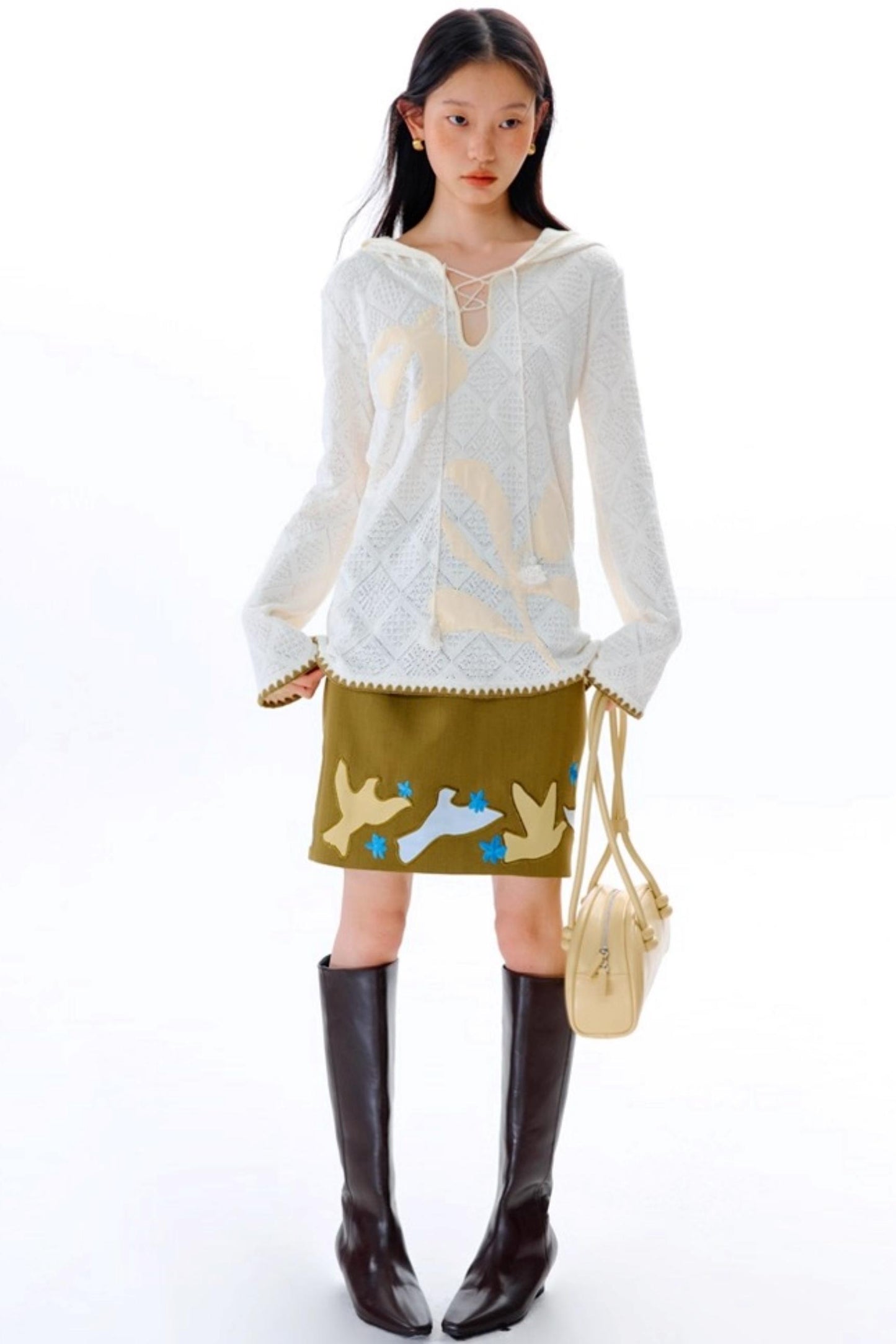 Wilderness Floral Knitted Long Sleeve T-shirt