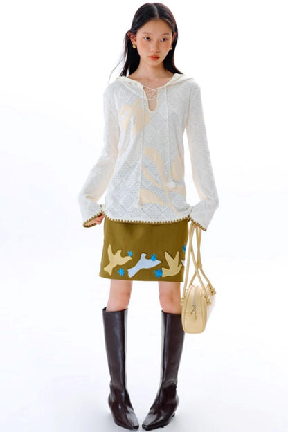 Wilderness Floral Knitted Long Sleeve T-shirt