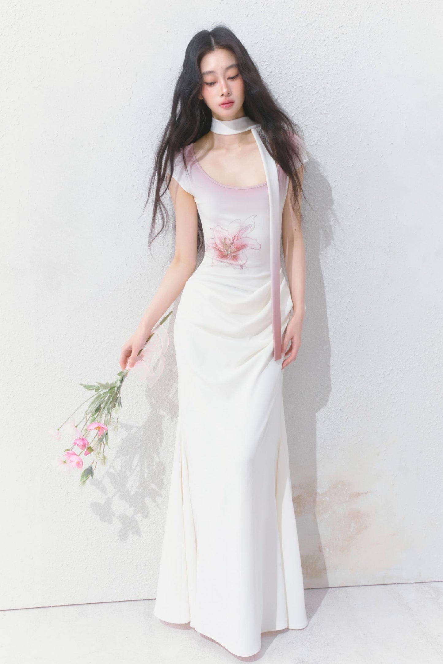 Elegance Tantalum Print Dress