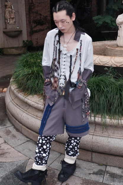 Multi-Tie Loose Long Sleeves Top