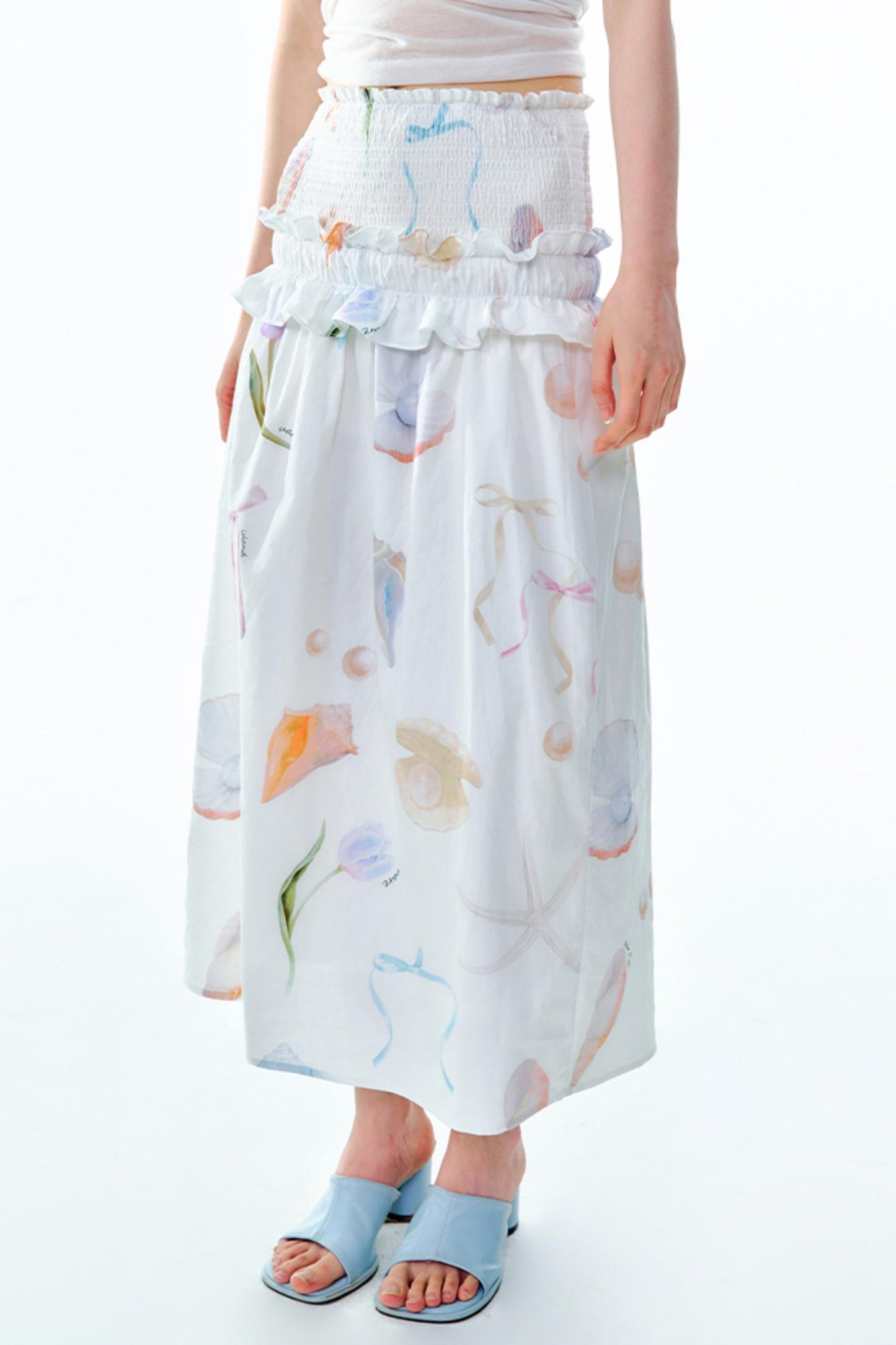 Chic Sea Bustier Skirt