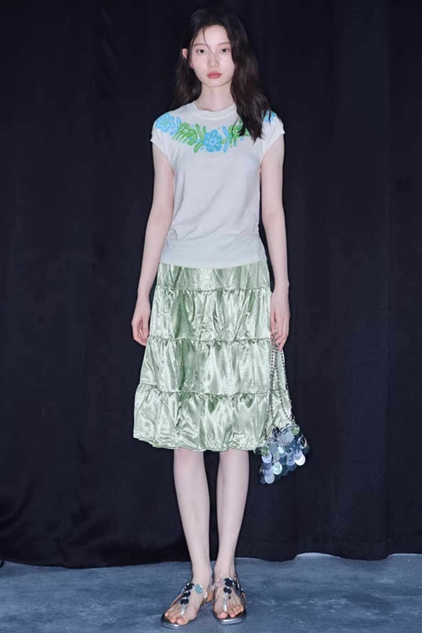 Little Horse Jacquard Cotton Top