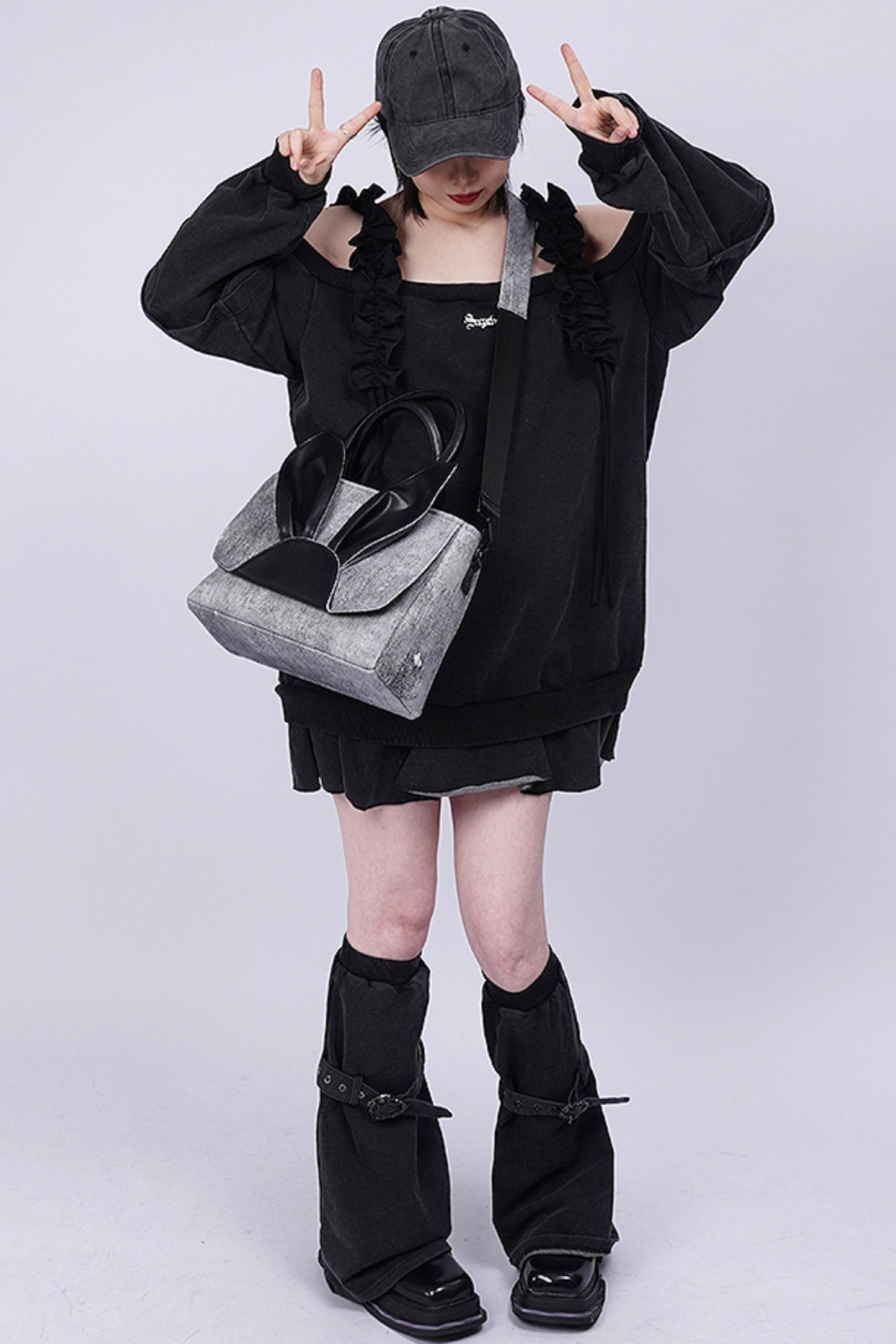 Denim Rabbit Tote Bag