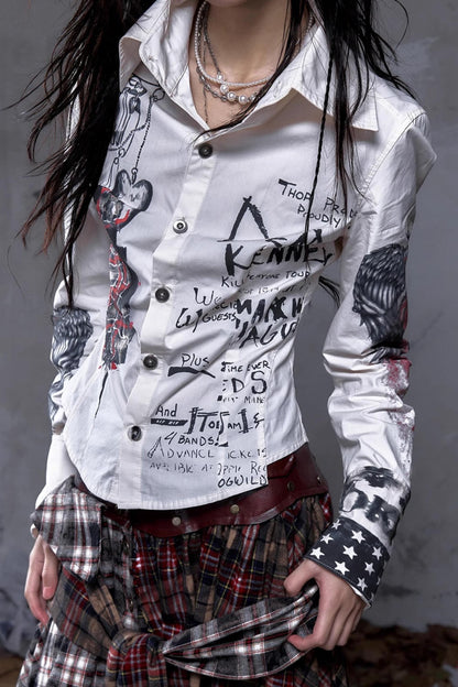 Vintage Rebel Slim Fit Long Sleeve Shirt