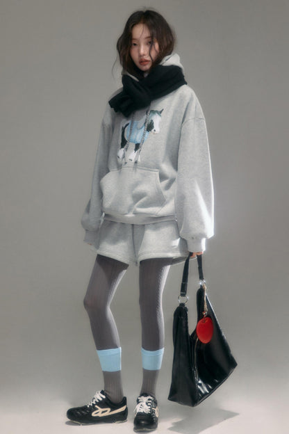 Fleece Hooded Top & Pant Set-Up