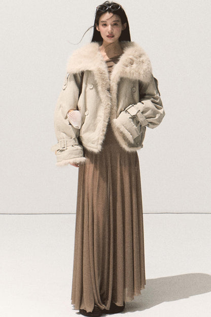 Soft Mist Shoulder Waist Dress