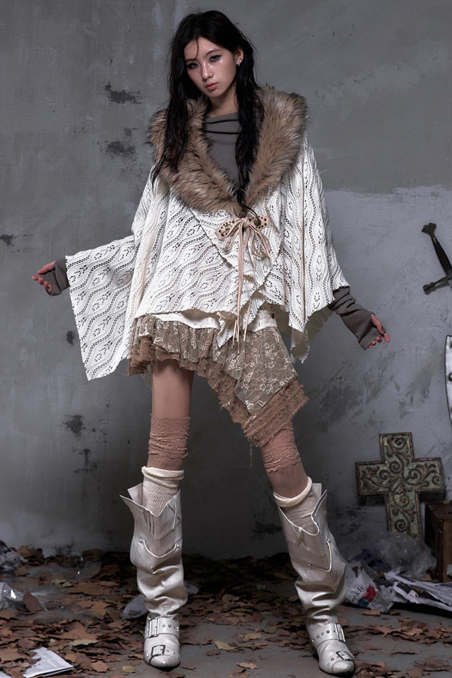 Dreamy Wanderer Leather Skirt