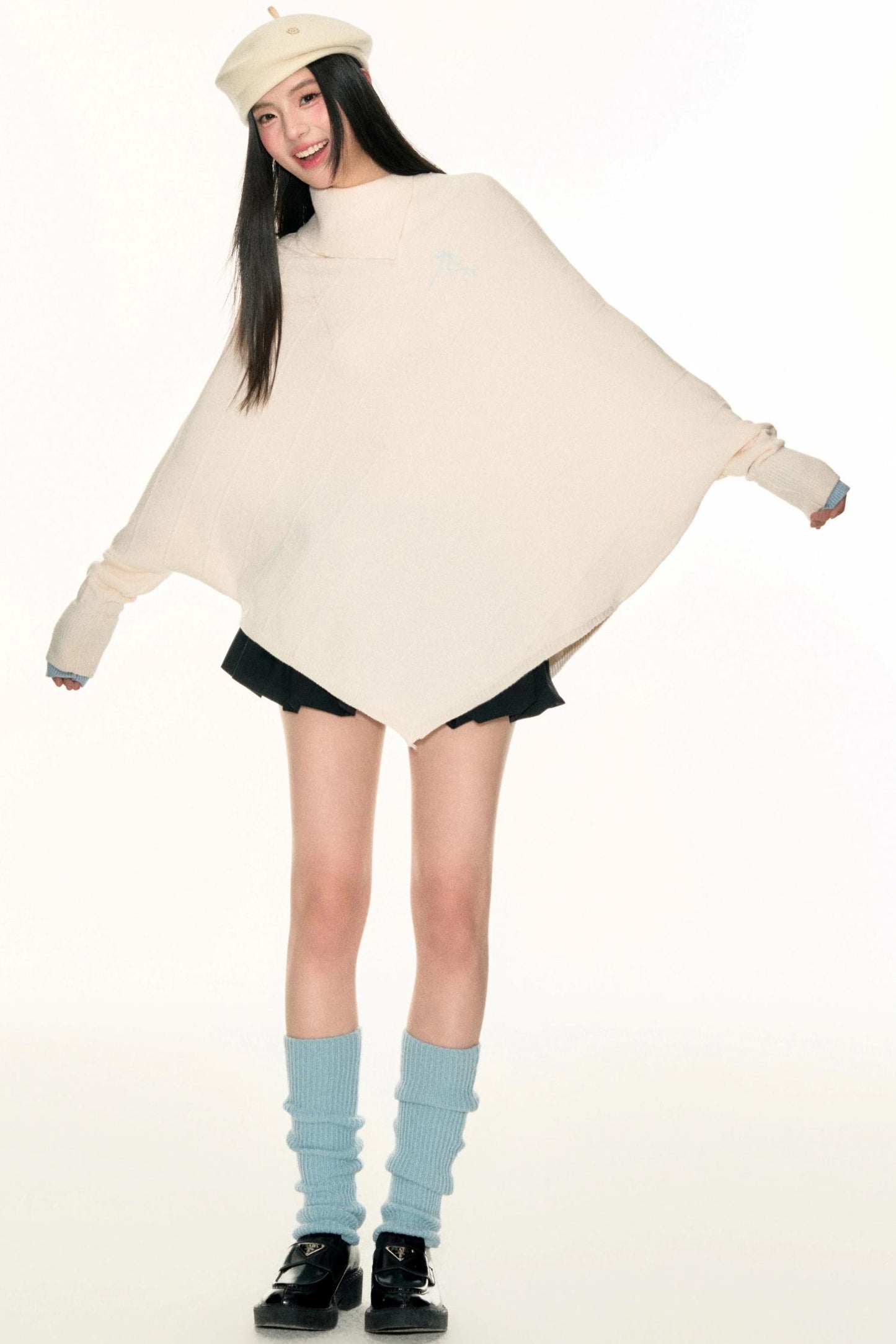 Embroidery Logo Cape Knitwear