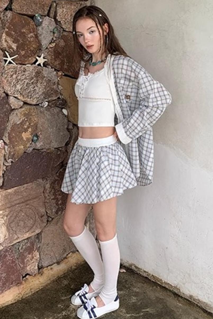 Blue Lace Casual Set-Up