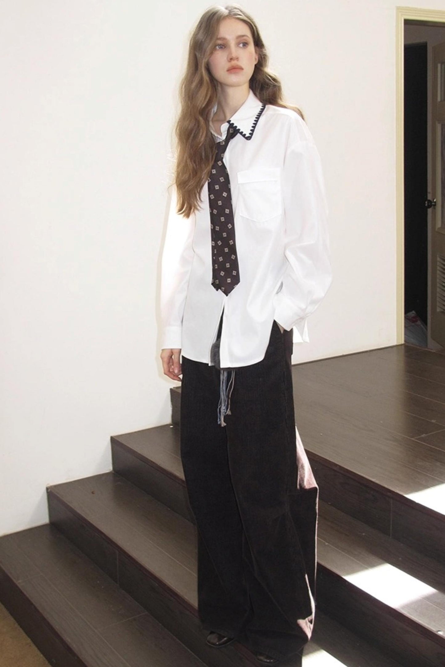 Shell-Edged Corduroy Winter Shirt