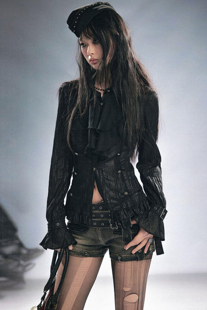 Undercurrent Romantic Ruffled Shirt