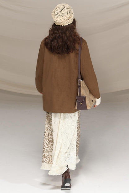 Beaded Silk Leopard Skirt