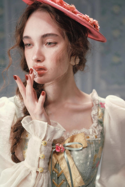 French Vintage Herringbone Dress