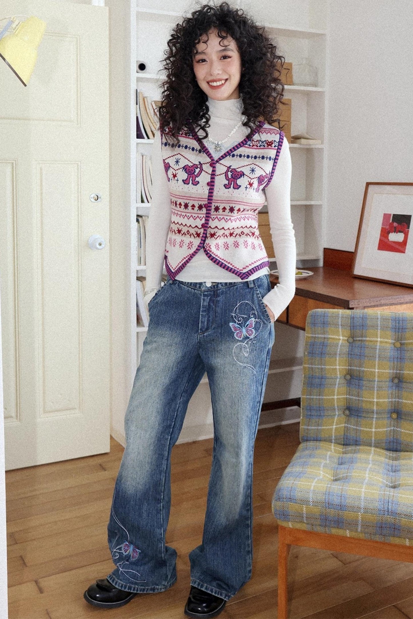 Dream Butterfly Bootcut Jeans