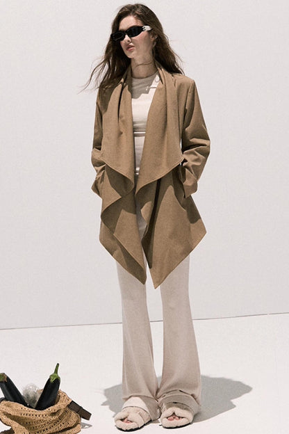 Soft Crew Neck Knitwear Bootcut Trouser Set-Up