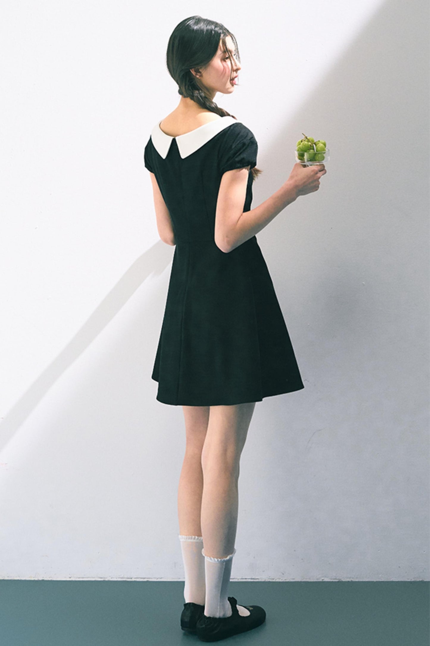 Vintage Doll Collar Midi Dress