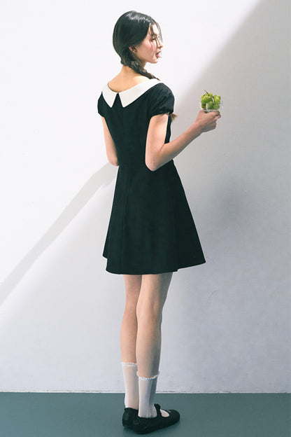 Vintage Doll Collar Midi Dress