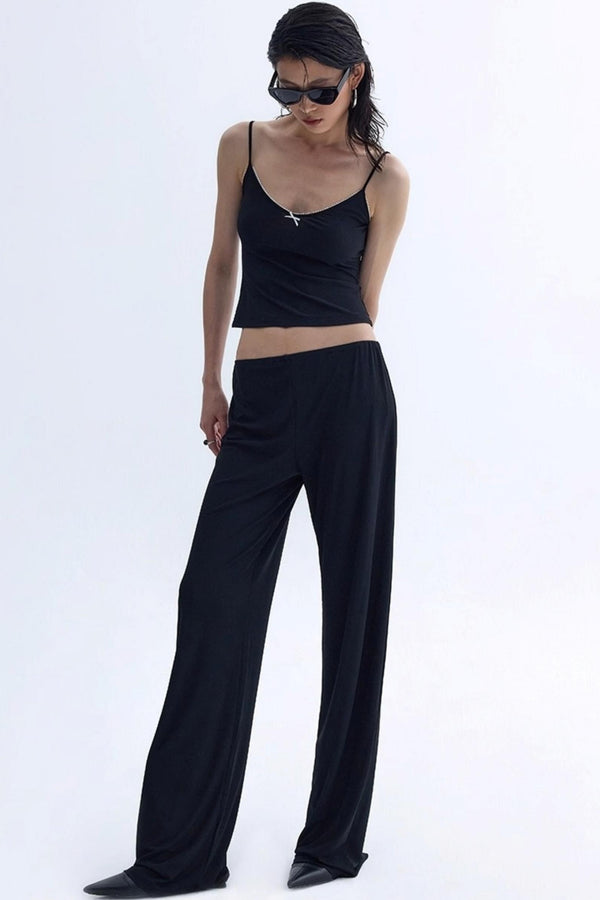 Cool Lace Bow Three-Piece Set-Up