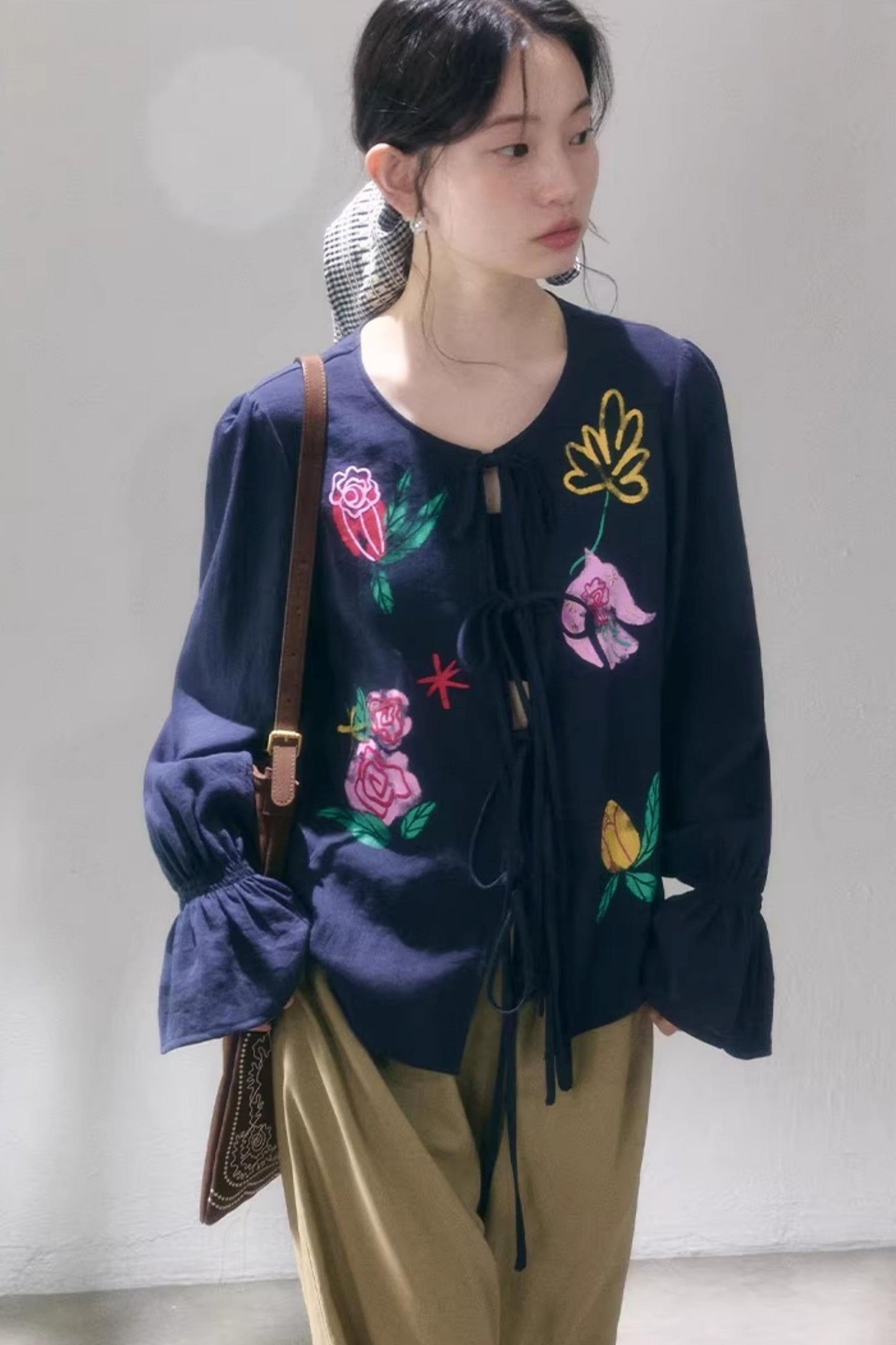Bird and Rose Linen Blouse