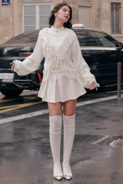 Moonlight Lace Knit Top Set-Up