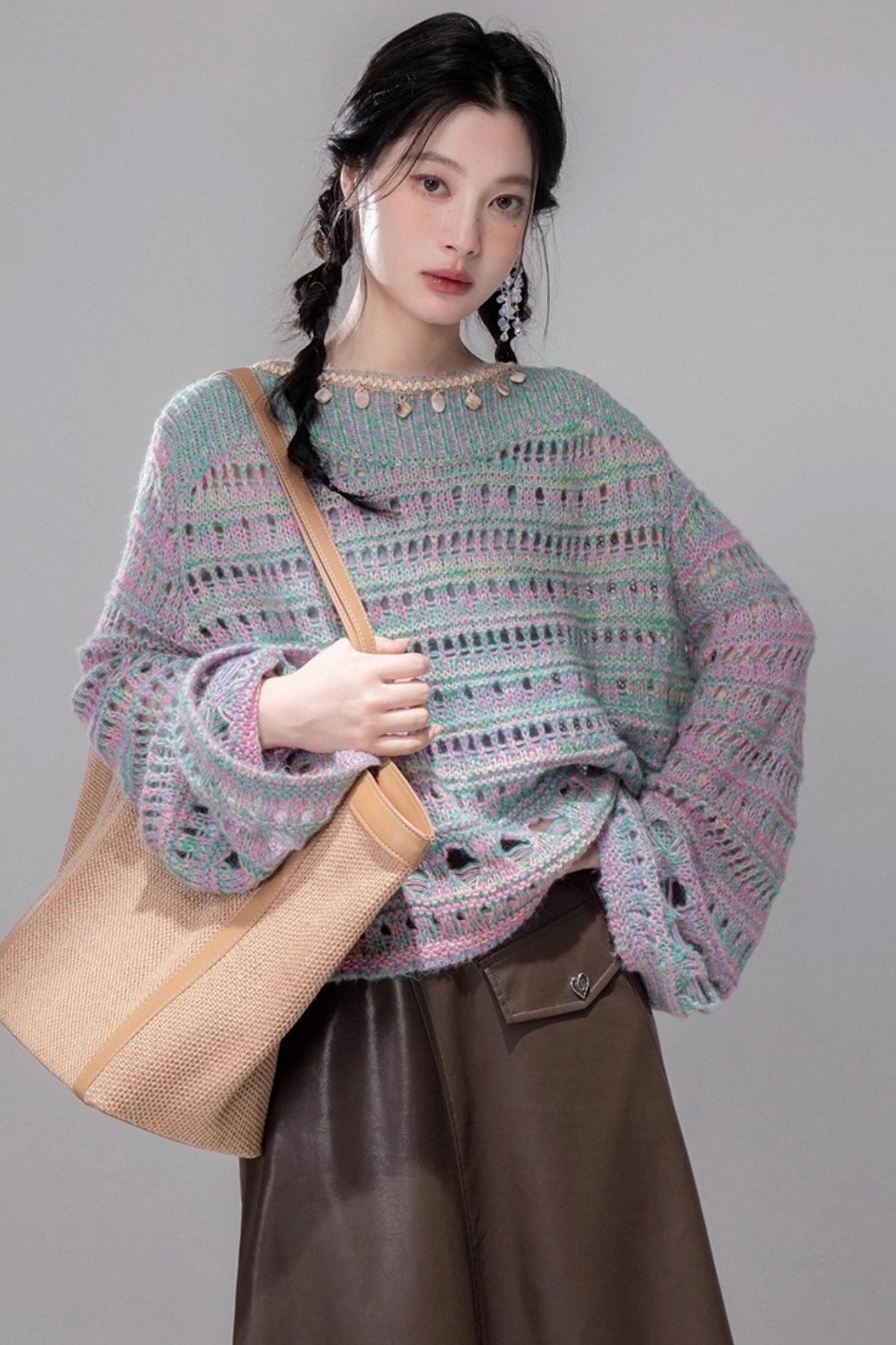 Rich and Crafty Brown Slit Leather Skirt