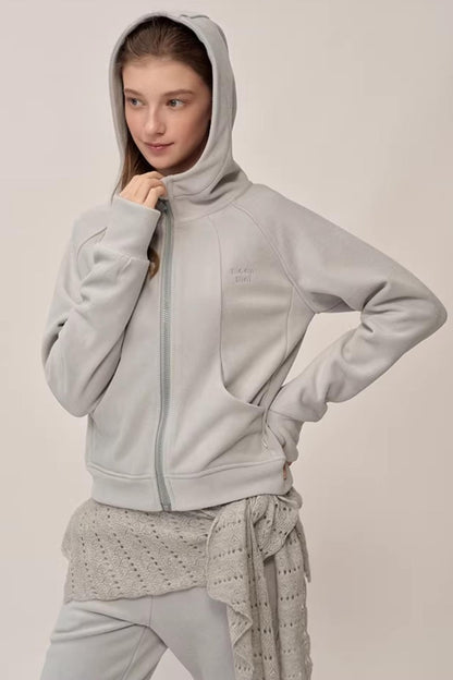 Double-Sided Fleece Hooded Jacket Set-Up