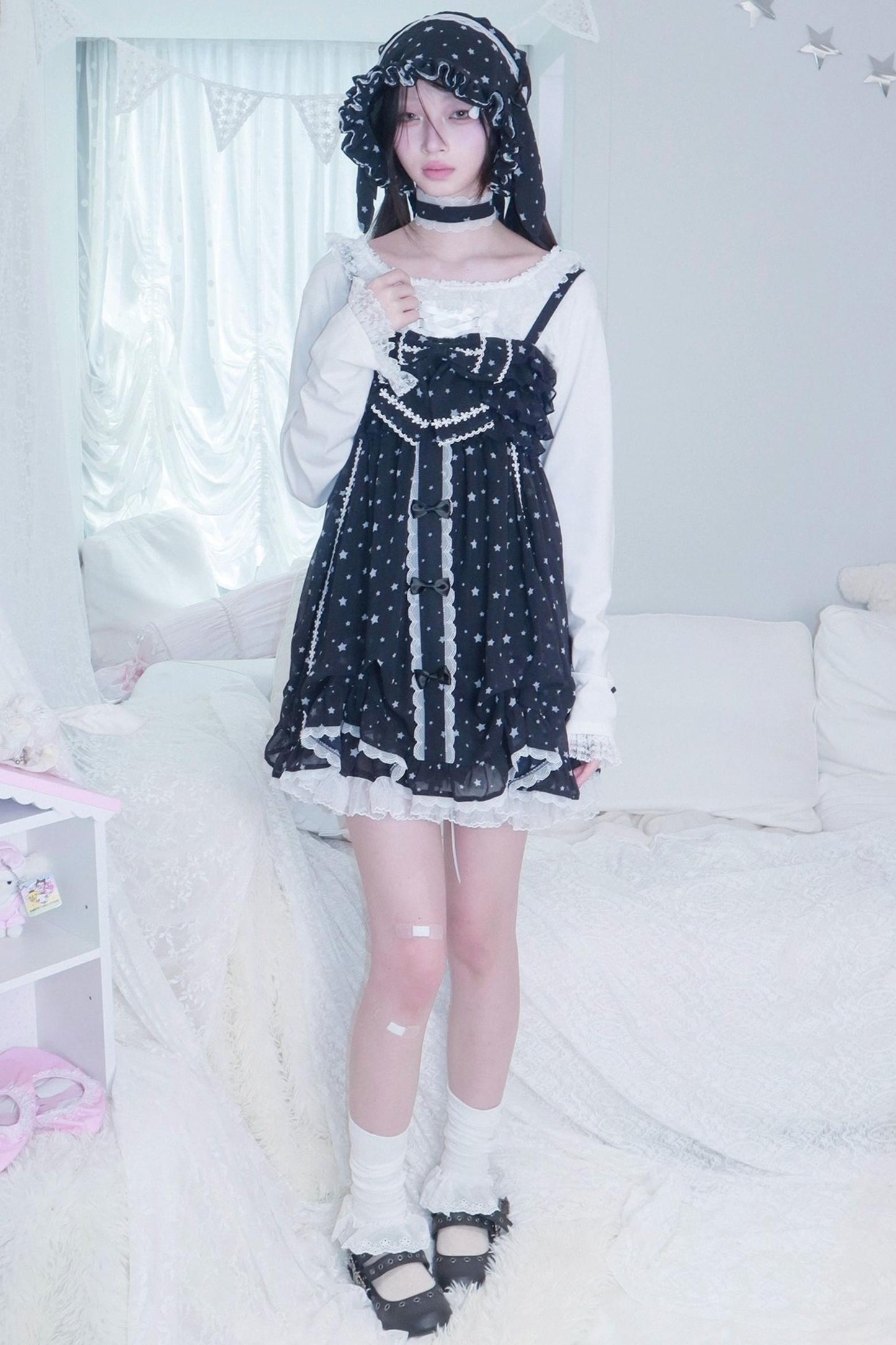 Star Dot Chiffon Sundress