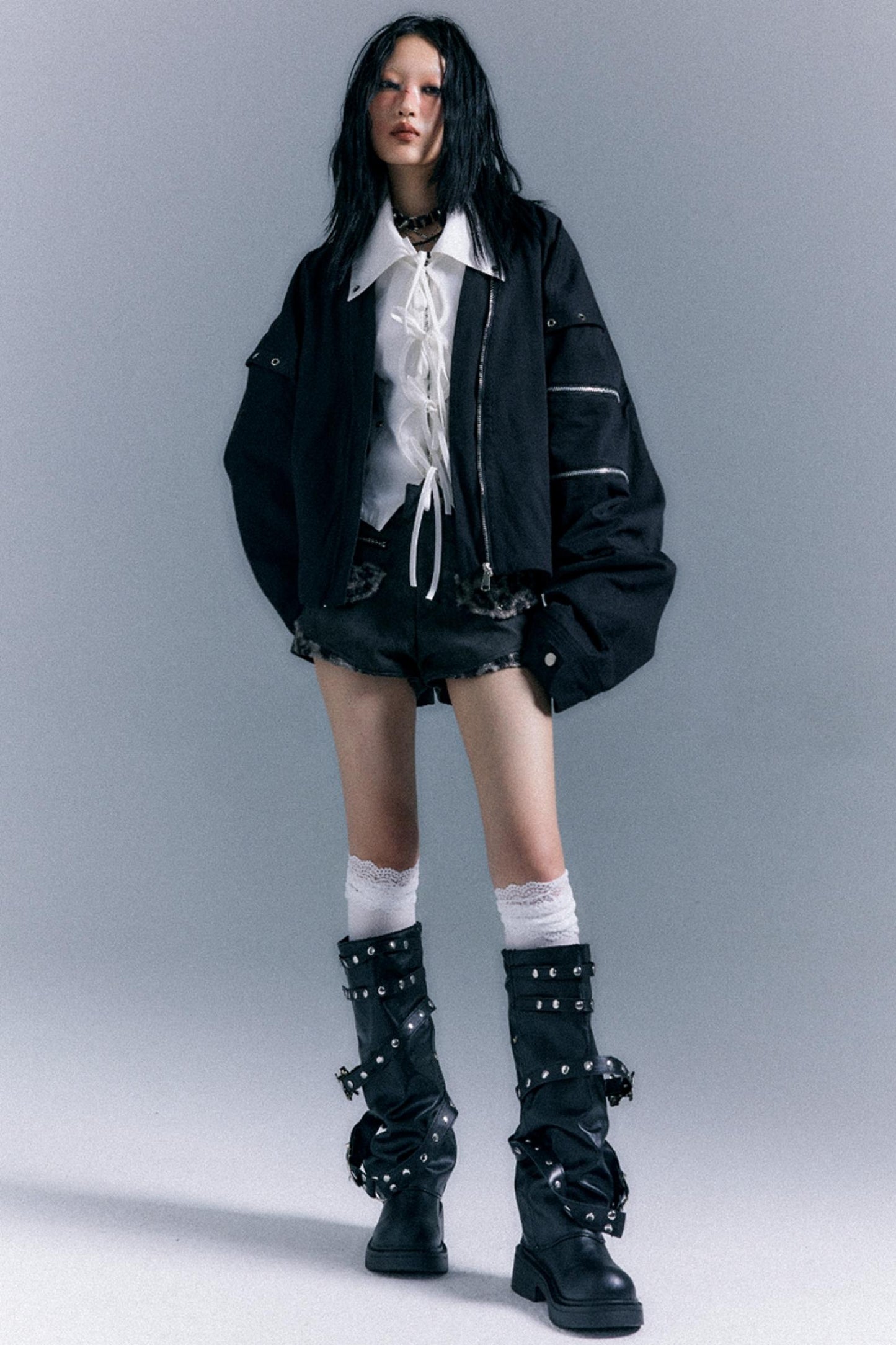 Vintage Oversized Bomber Jacket