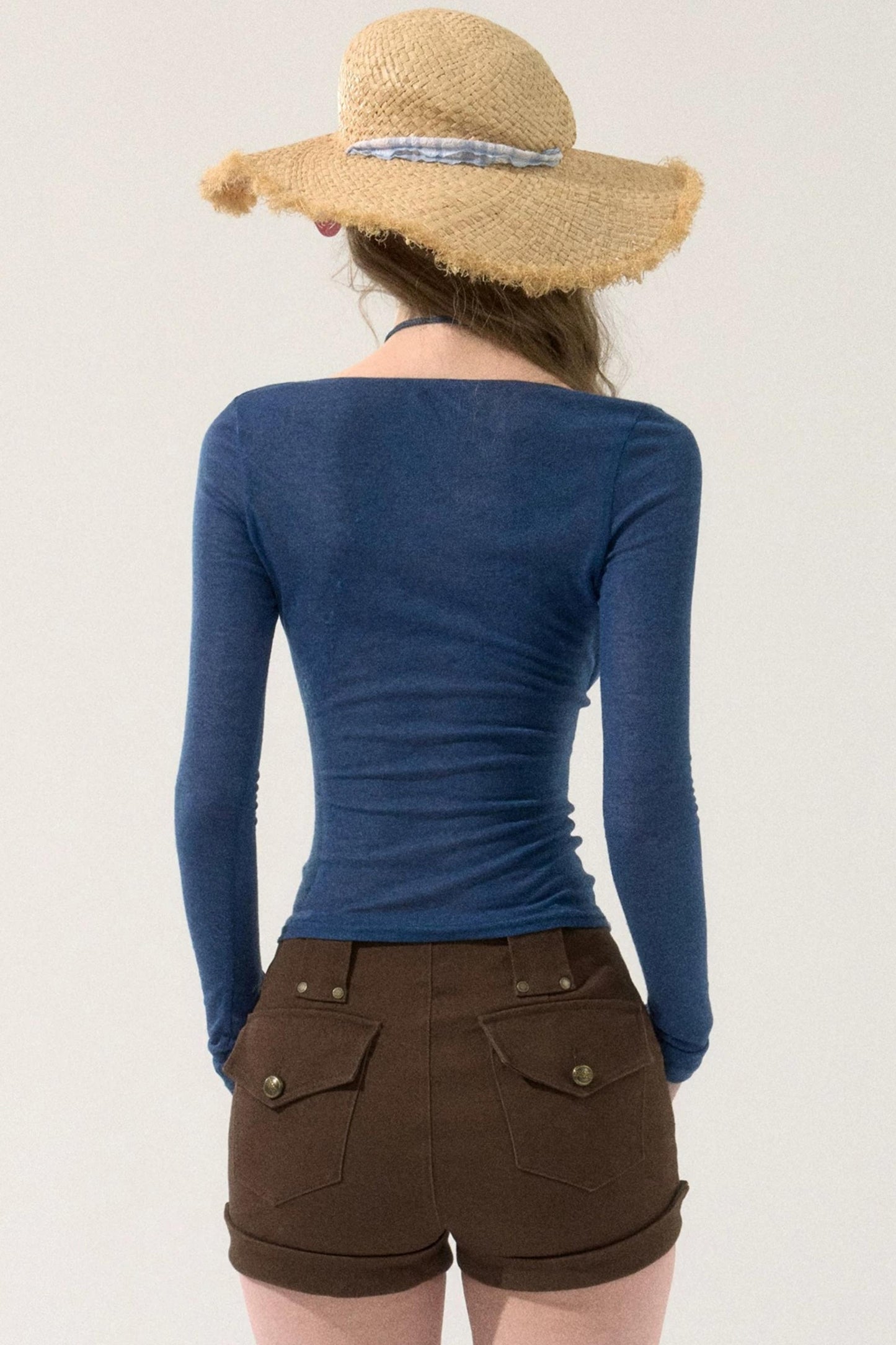Lace Trim V-Neck Top
