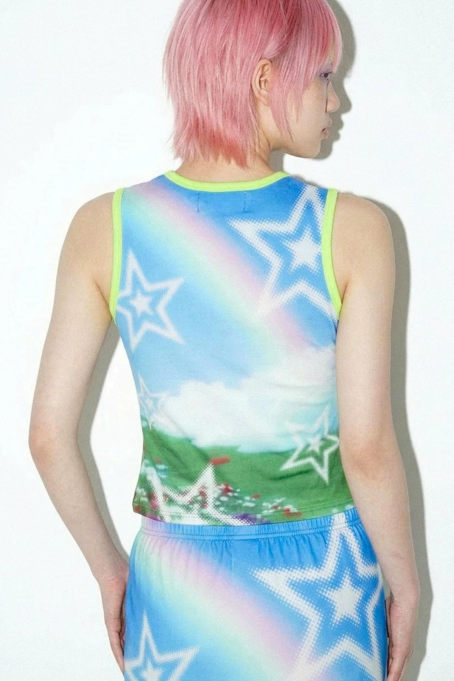 Amerikanisches Y2K-Tanktop mit Print