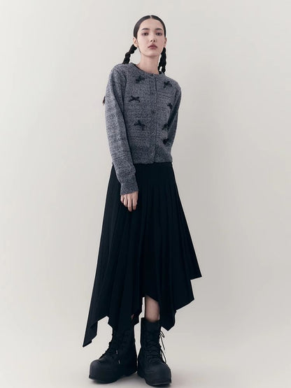 Irregular Mid-length Pleated Half-body Skirt