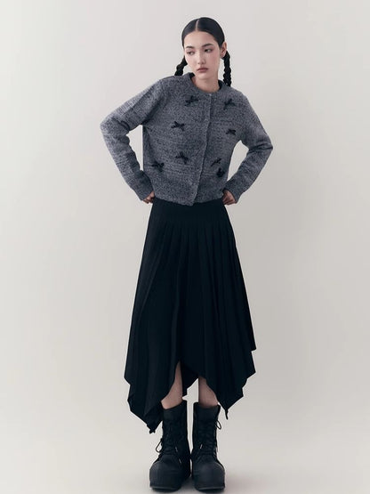 Irregular Mid-length Pleated Half-body Skirt