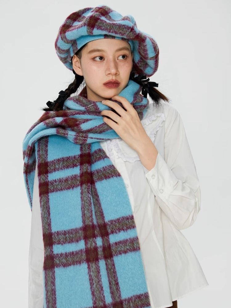 Tweed Oversized Cloud Beret