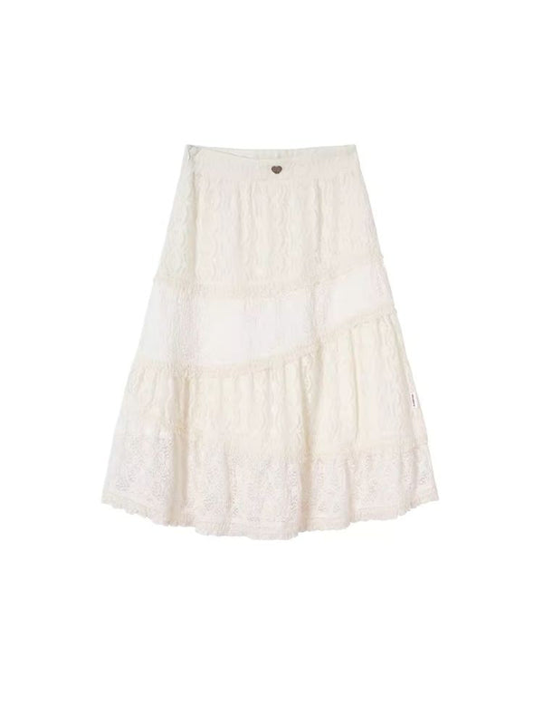 Double Lace Cake A-Line Dress