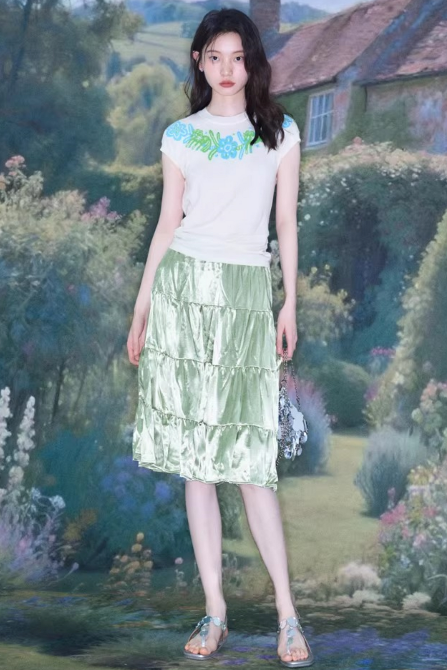 Little Horse Jacquard Cotton Top