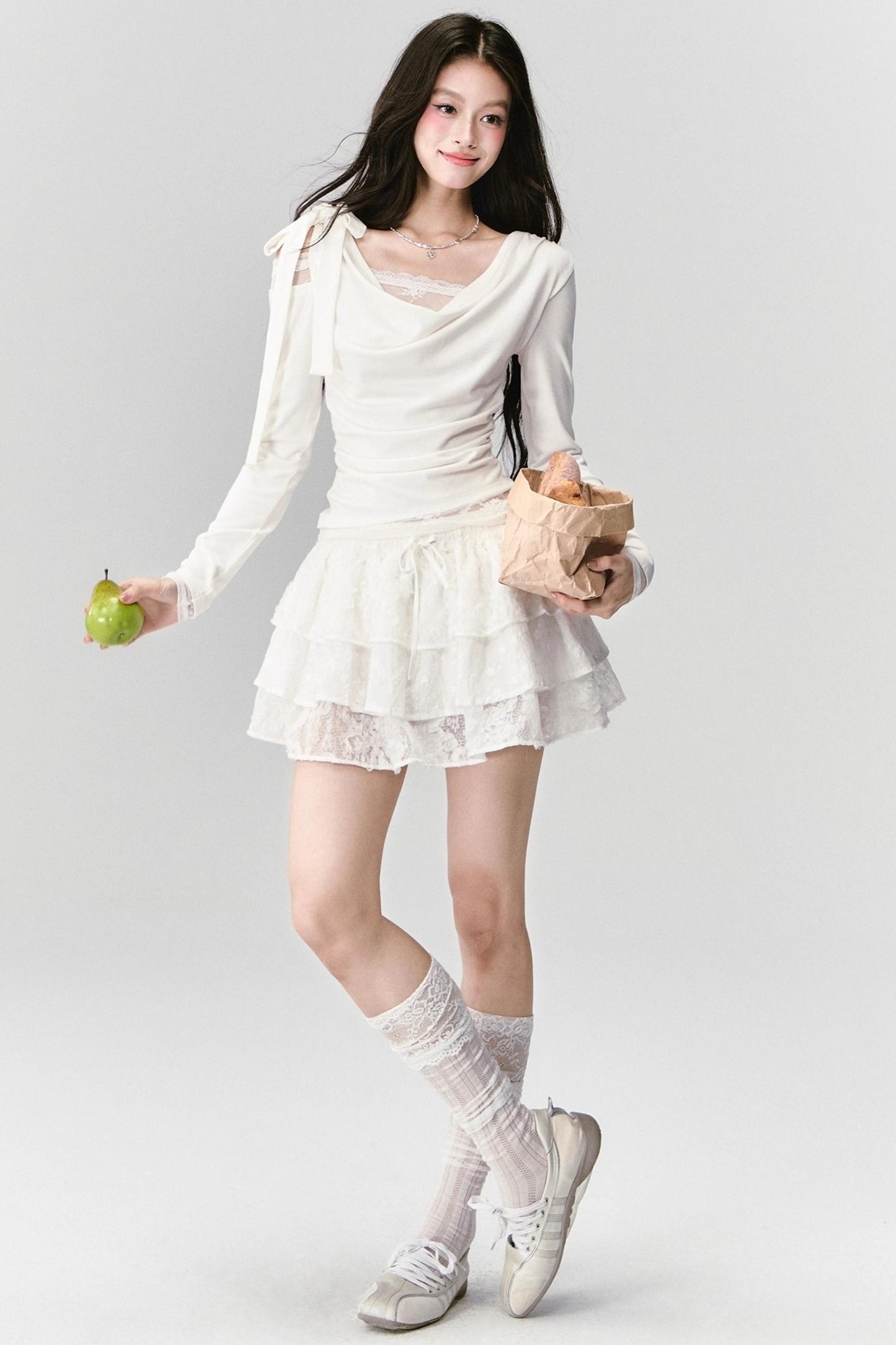 Pure Desire Lace Knit Top Set-Up