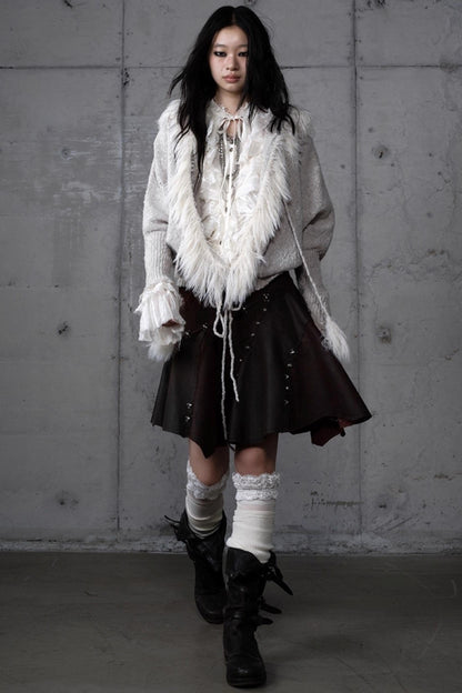 Lazy Vintage Hooded Sweater Coat