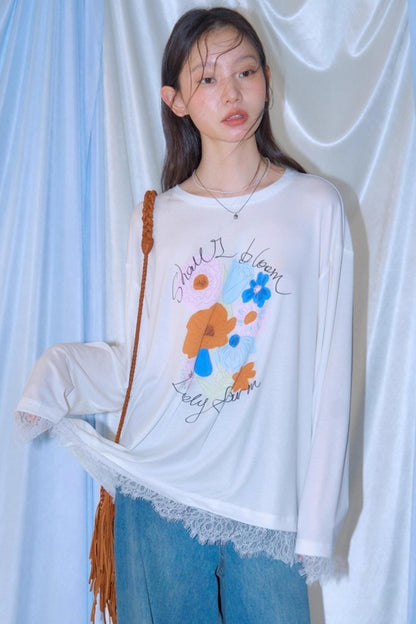 Square Streamer Printed Top