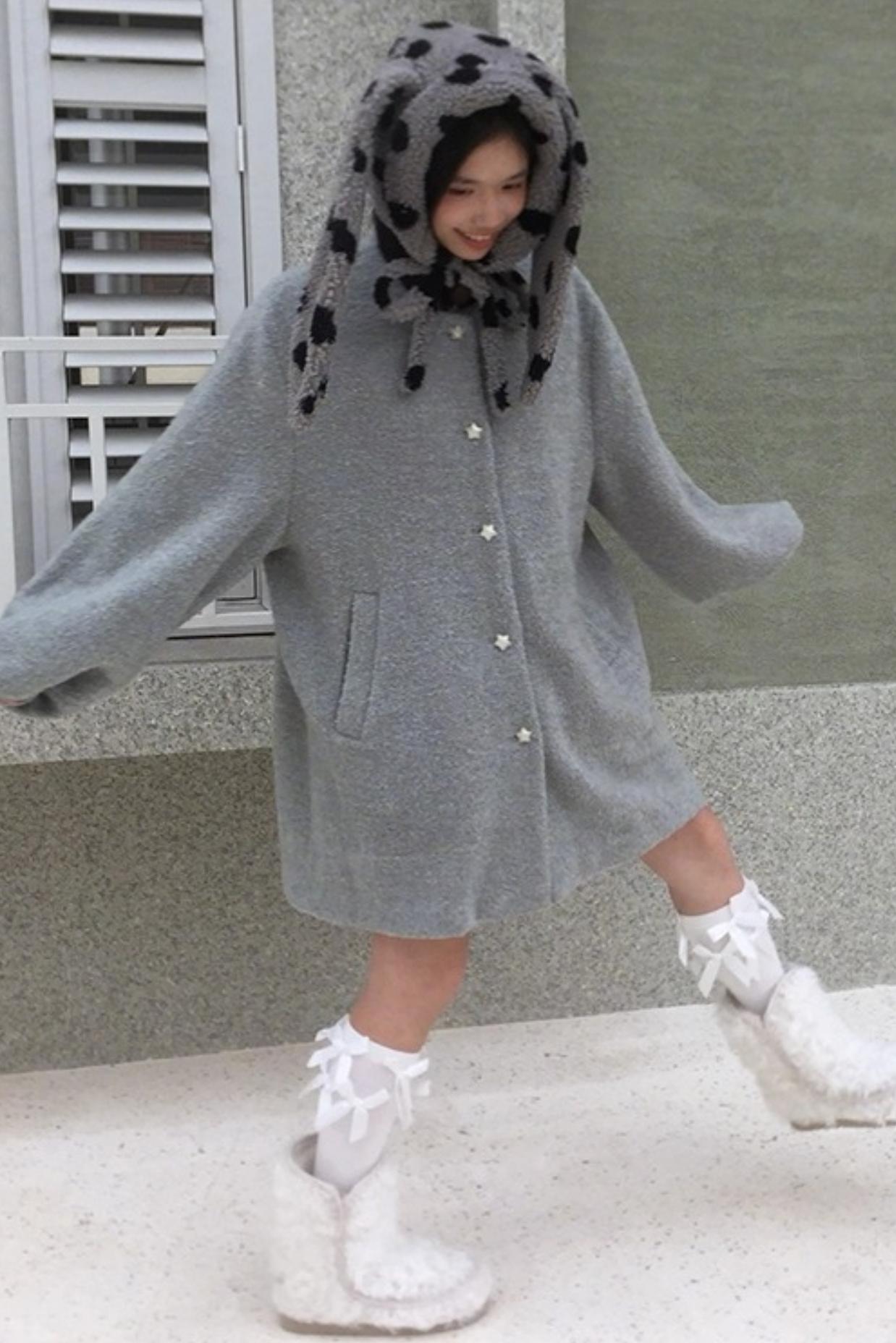 Happy Polka Dot Rabbit Ears Bow Hat