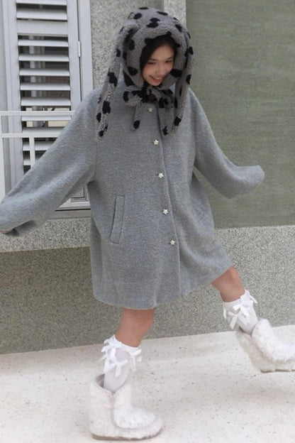 Happy Polka Dot Rabbit Ears Bow Hat