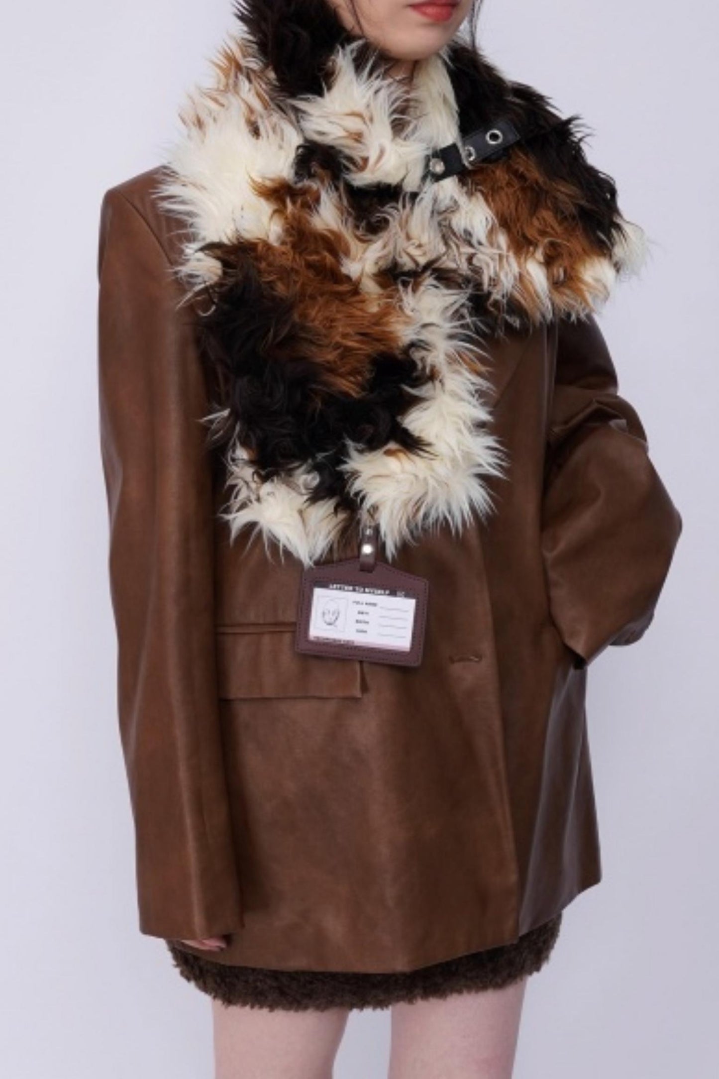 Rebirth Plush Patchwork Scarf